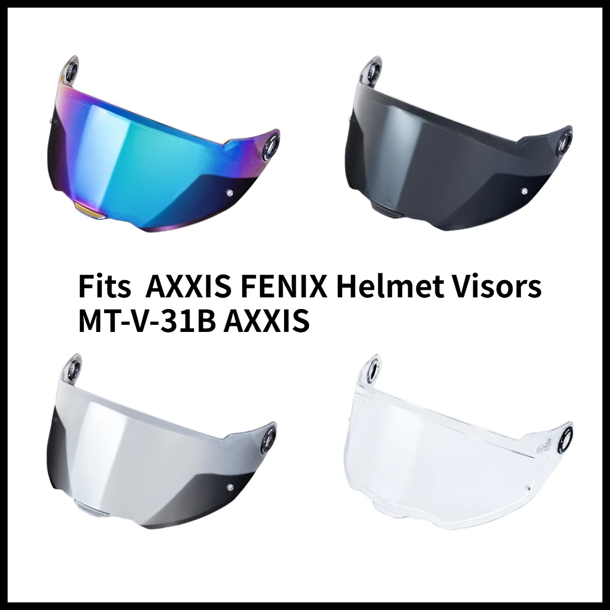 1PCS moto accesorios para moto Fits for AXXIS FENIX Helmet Visors MT-V-31B AXXIS Lens Replacement Lens Quick Release capacete