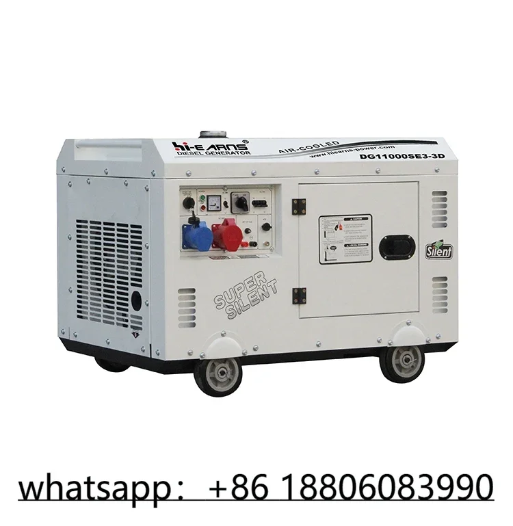 DG11000SE3 50HZ 60HZ 110V 220V 230V 380V 400V Equal Power silent type 10KVA 8KW 25kva silent die·sel generator