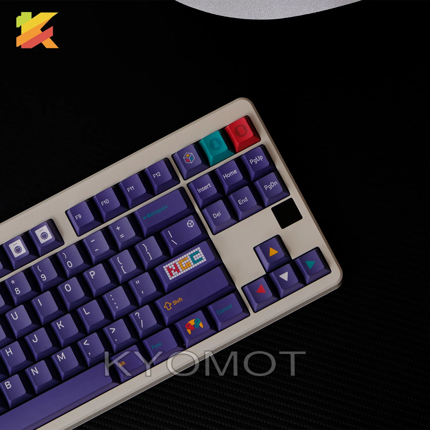 KYOMOT 150 Keys Retro NGC Games Consoles Keycaps Cherry Profile PBT ISO Keycap for MX Switch DIY Game Cubeed Mechanical Keyboard