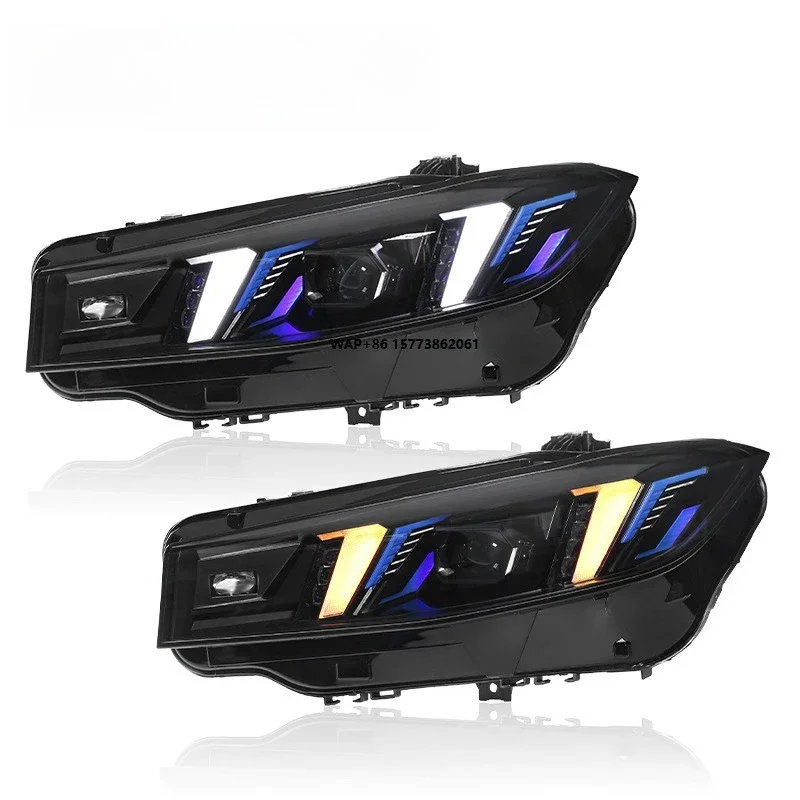 

1 Unit for 3 Series G20 Headlight Assembly Modification Fang Style Dual Color LED Daytime Running Light Transmission