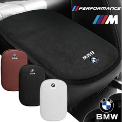 Car Armrest Mat Center Console Arm Rest Protection Cushion Auto Armrests Storage Box Cover Pad For BMW M Performance M3 M5 M6 X5