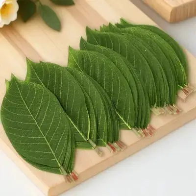 

50pcs Artificial Lifelike Simulated Artificial Plant Green Leaves Decorative Fake Leaf For Home Wedding Photo Prop