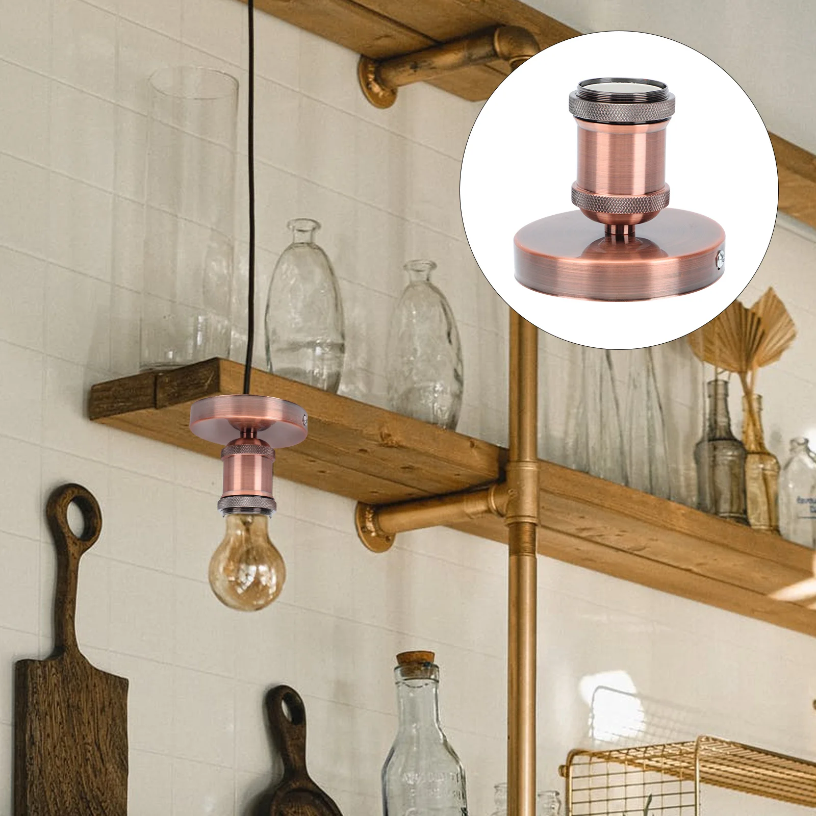 

Retro Lamp Holder E27 Socket Vintage Decor Industrial Light Branches Sturdy Ceramic Material Dining Room Office Home Restaurant
