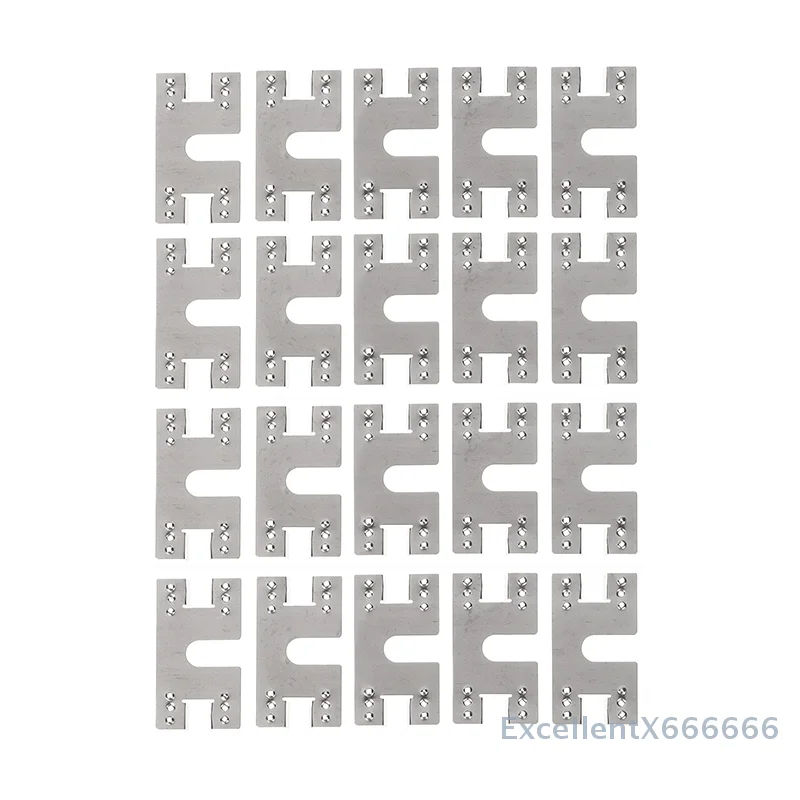 20Pcs PV Grounding Clip and Washer Set, 28x50mm, Suitable for Solar Panel Conductive Sheet Puncture Gasket