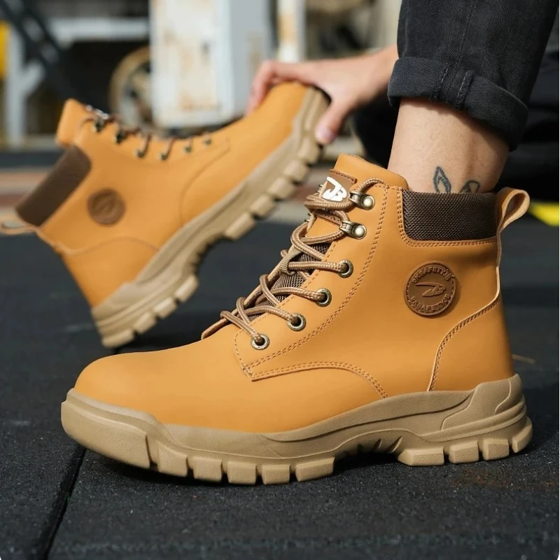 

steel toe safety boots high safety shoes lightweight waterproof work shoes protective footwear industrial safety sneaker for men