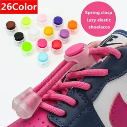 1 Pair Elastic laces Sneakers Children Laces Without Tying Unisex Quick lace Round Rubber Bands Lazy Shoelaces Sport Shoestrings