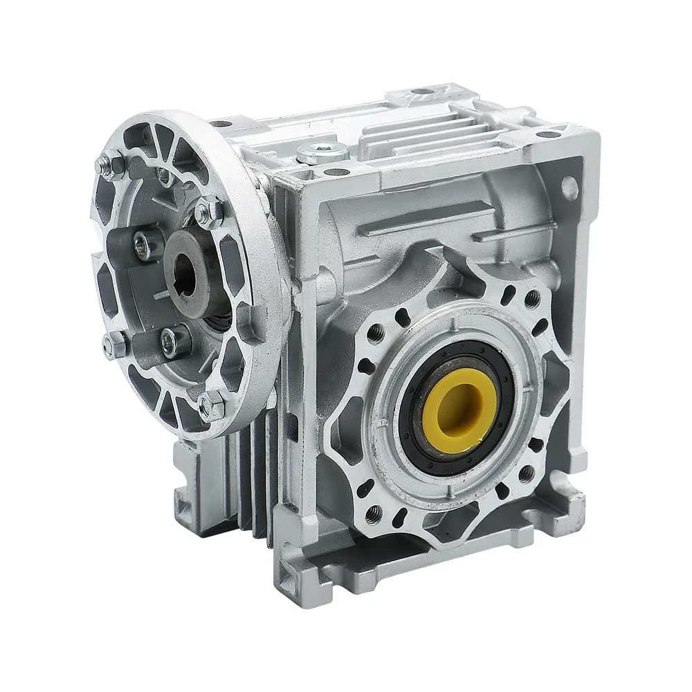 HLTNCWormwielreductiemiddel NMRV040 Ingangsgat 14 mm uitlaatgat 25 mm Overbrengingsverhouding Wormversnellingsbak voor 80 110 130 mm servomotor of 110 mm cnc