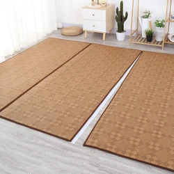 Japanese Tatami Carpet Summer Cool Thick Rattan Mat On The Floor Cane Carpet Living room Bedroom Mattress Kid Play Tapete Custom