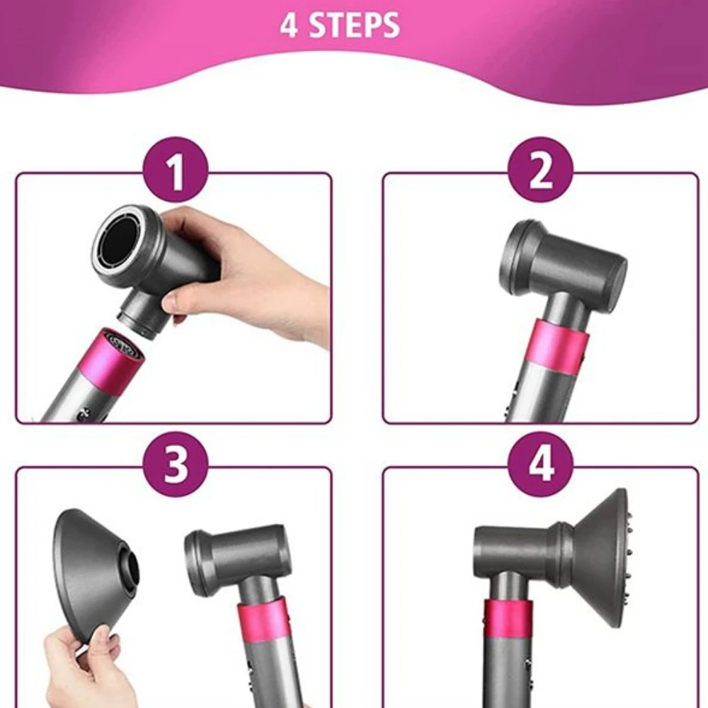 Föhn Diffusie Nozzle Voor Dyson Diffuser Voor Supersonische Haardroger Vervanging Home Föhn Diffuser Accessoires