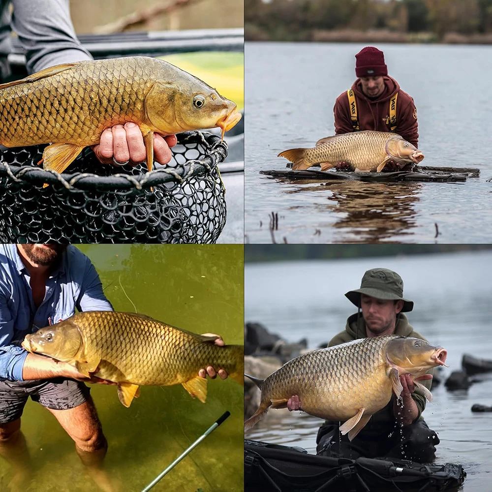 20 قطعة مشبك رصاص أمان سمك الشبوط ومطاط الذيل لملحقات أدوات صيد سمك الشبوط الخشنة المربوطة مسبقًا لصيد سمك الشبوط #6