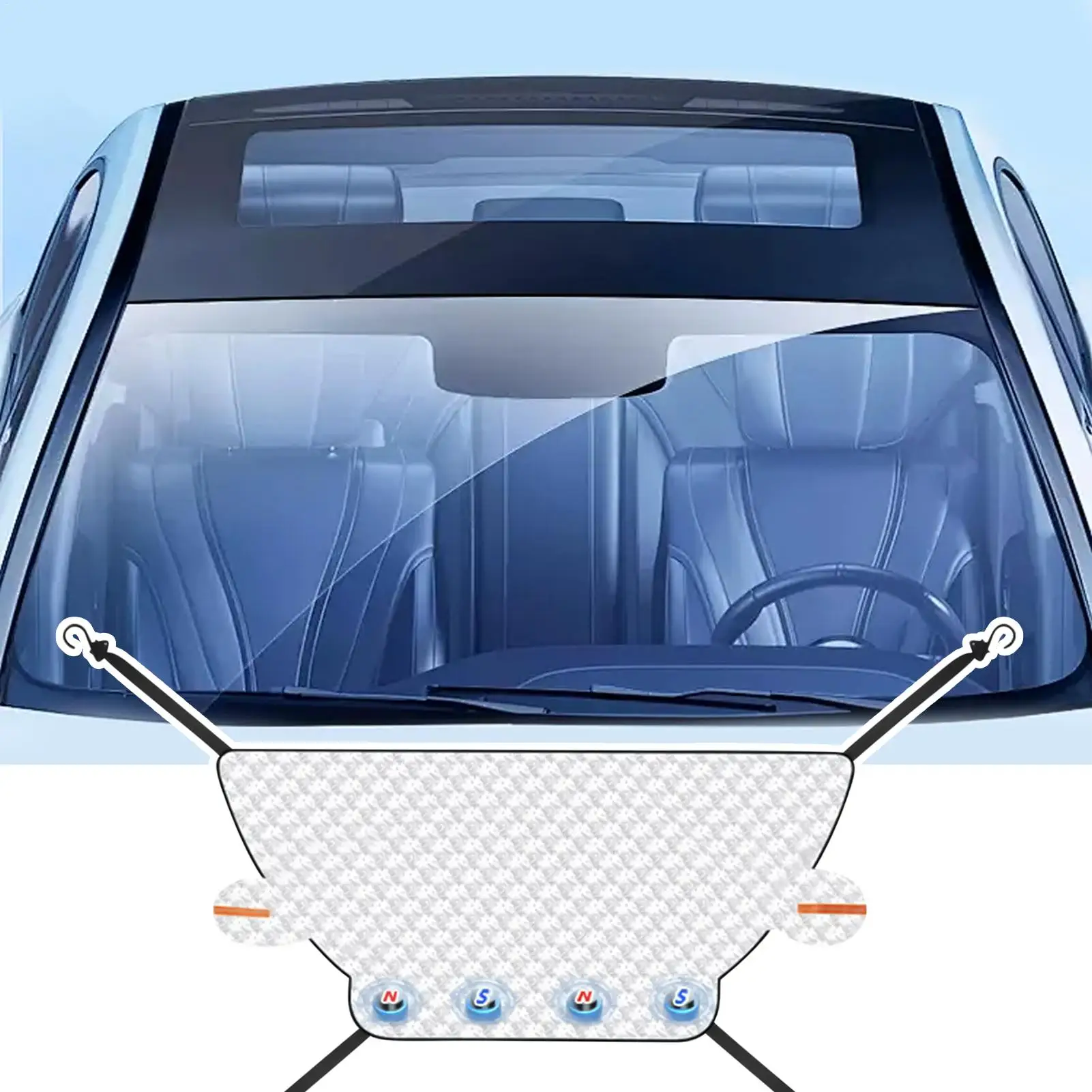 

230x120 см чехол на лобовое стекло автомобиля пыленепроницаемый 3-слойный магнитный протектор аксессуары универсальный автомобильный солнцезащитный козырек на лобовое стекло