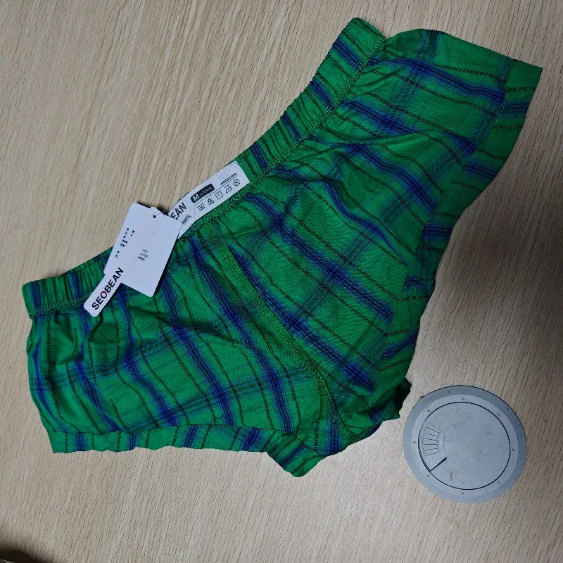 2026Color mid-waist source manufacturer men's plaid pure cotton cross-border men's boxers wholesale 250507