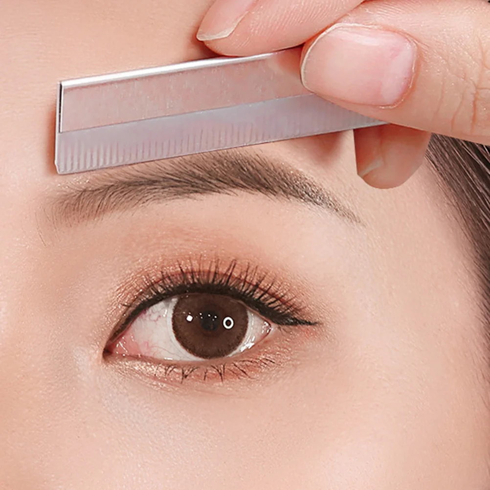 100 قطعة الحاجب الحلاقة شفرة فولاذية غير قابلة للصدأ إزالة الشعر لتشكيل الحاجب الوجه الأسلحة الساقين تحت الإبط المتقلب أداة تهذيب #6