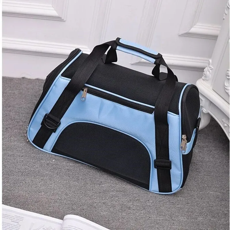 Dog Bags Carriers Portable Pet Bag Pink Dog Carrier Bags Blue Cat Carrier Outgoing Travel Breathable Pets Handbag