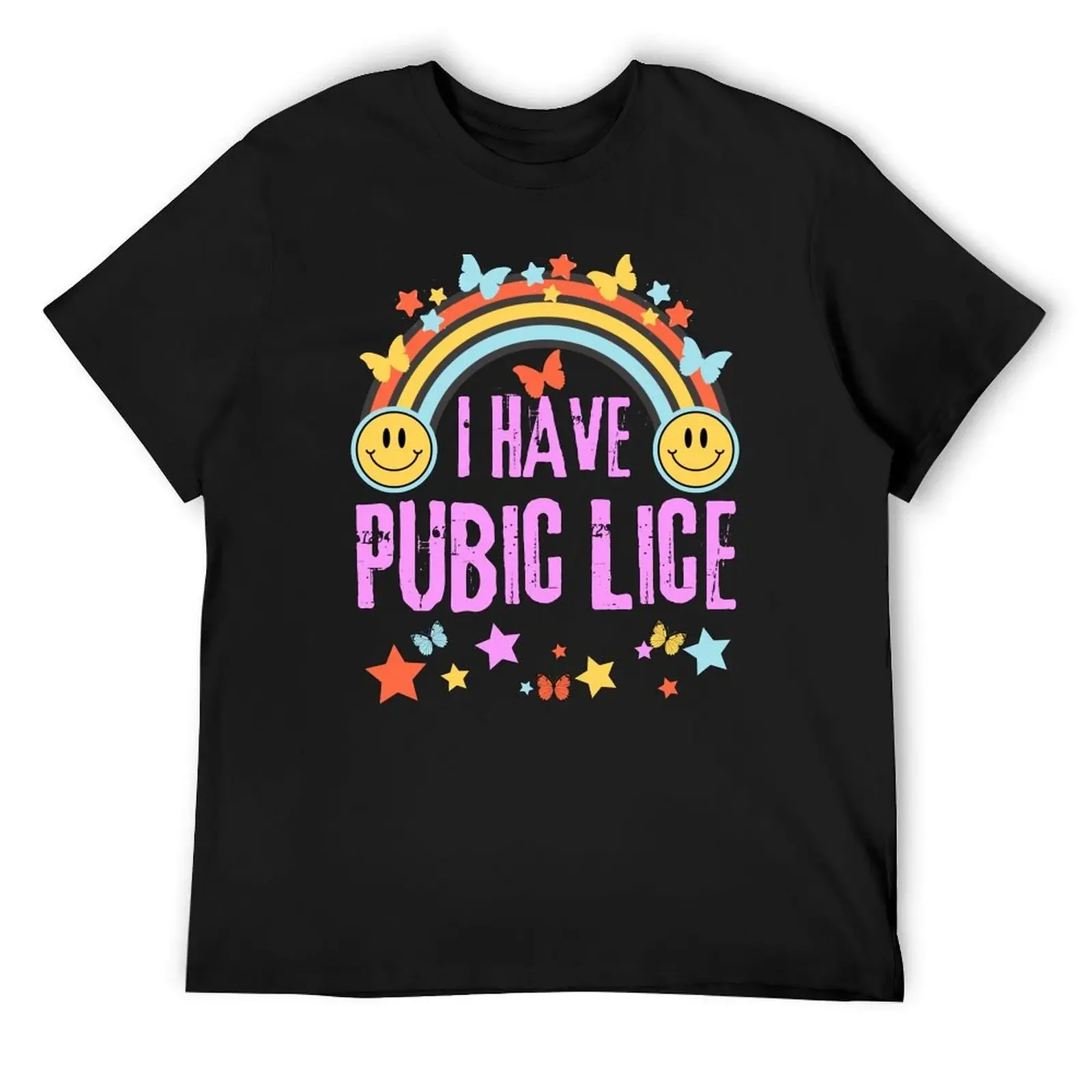 funny adult humor i have pubic lice dad joke silly saying T-Shirt plus sizes Aesthetic clothing mens graphic t-shirts