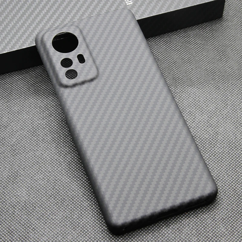 Aramid fiber shell for xiaomi 12sPro mi 12S Ultra Light and Thin Comfortable Touch High Strength Protection Business Phone Case