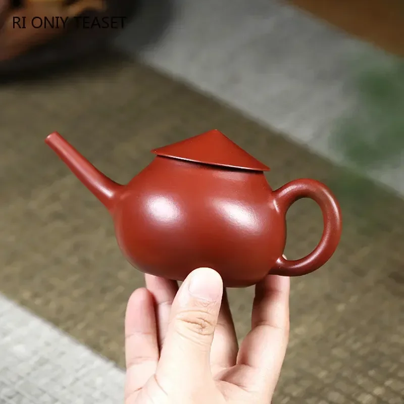 

150ml Authentic Yixing Purple Clay Teapots Famous Artists Handmade Tea Pot Raw Ore Dahongpao Mud Kettle Chinese Zisha Tea Set