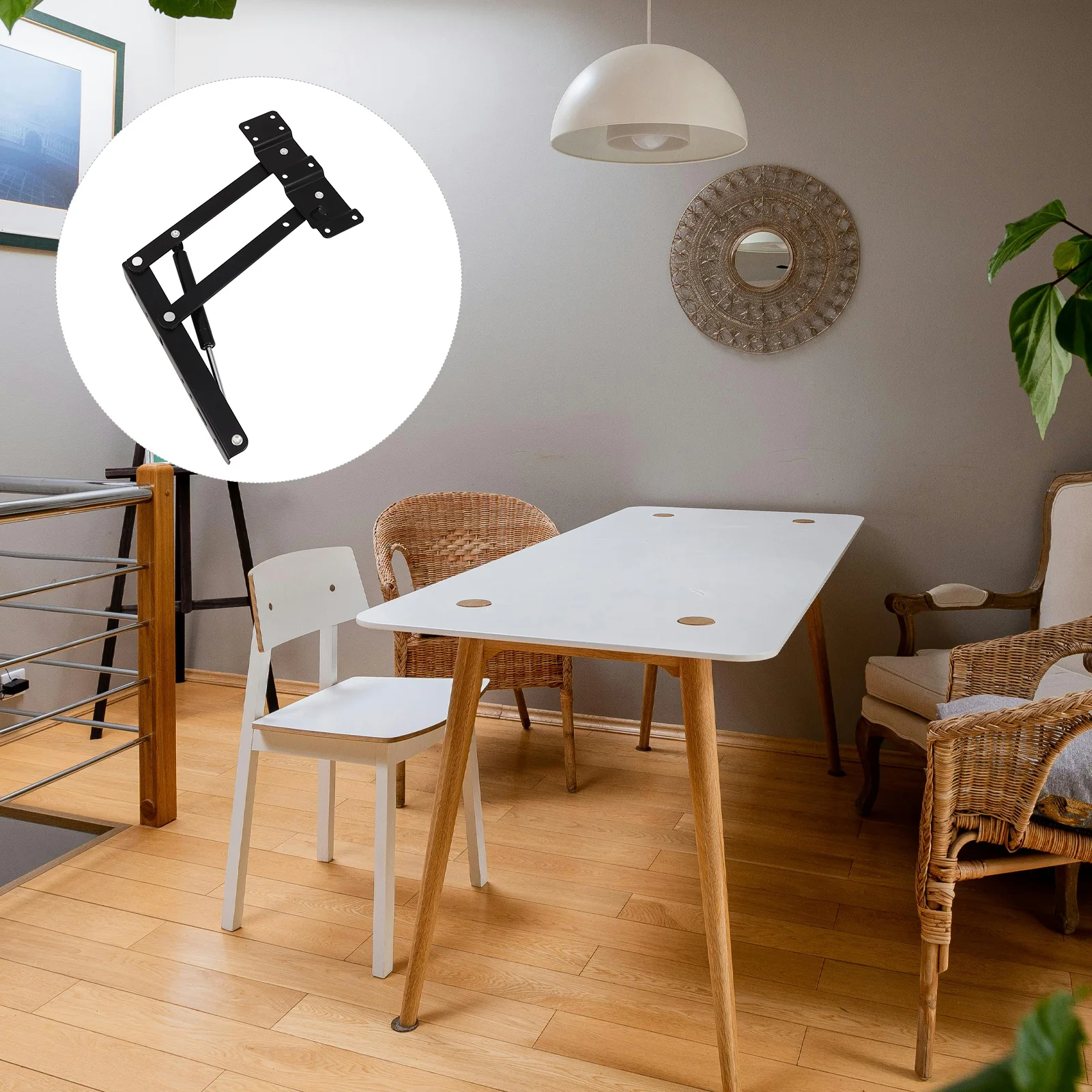 

Газовый подъемник, складной кронштейн для журнального столика, сверхмощная металлическая опора, регулируемая высота, настольный подъемный механизм, экономия места