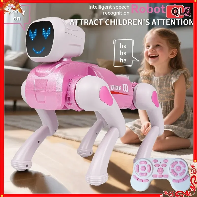 

New model robot dog, intelligent remote control, children's remote control toy, stunt mechanical pet dog, children's gift