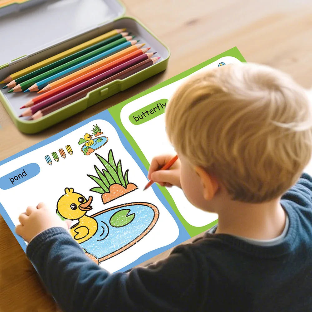 10-Buch-Set, Malbuch für Kinder zur Verbesserung des kognitiven Denkens, einschließlich 10 Cartoon-Themen für Jungen und Mädchen – Detail 10