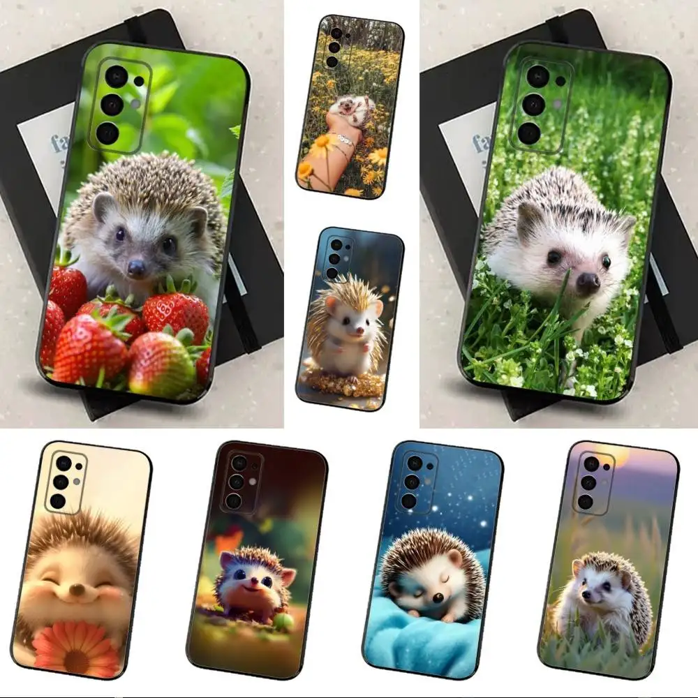 

Hedgehog Cute Animal For Samsung Galaxy A53,31,52,72,41,Note,J7,8,9,5G,22,73,32,71, Soft Black Silicone Case