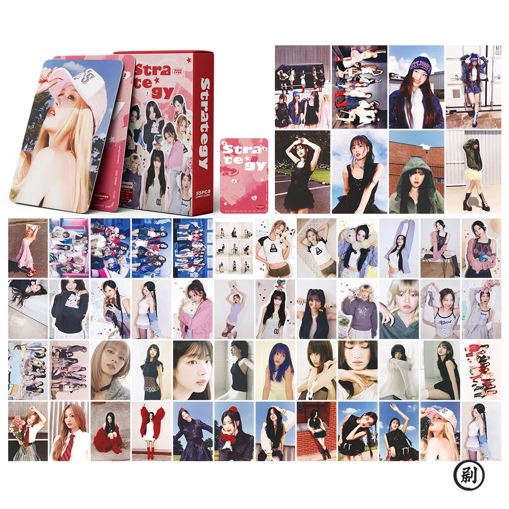 ชุดการ์ดโฮโลแกรม STRATEGY อัลบั้มที่ 14 ของวง TW จำนวน 55 ชิ้น - การ์ด LOMO ของสะสมไอดอลเกาหลี ของขวัญสำหรับแฟนคลับ