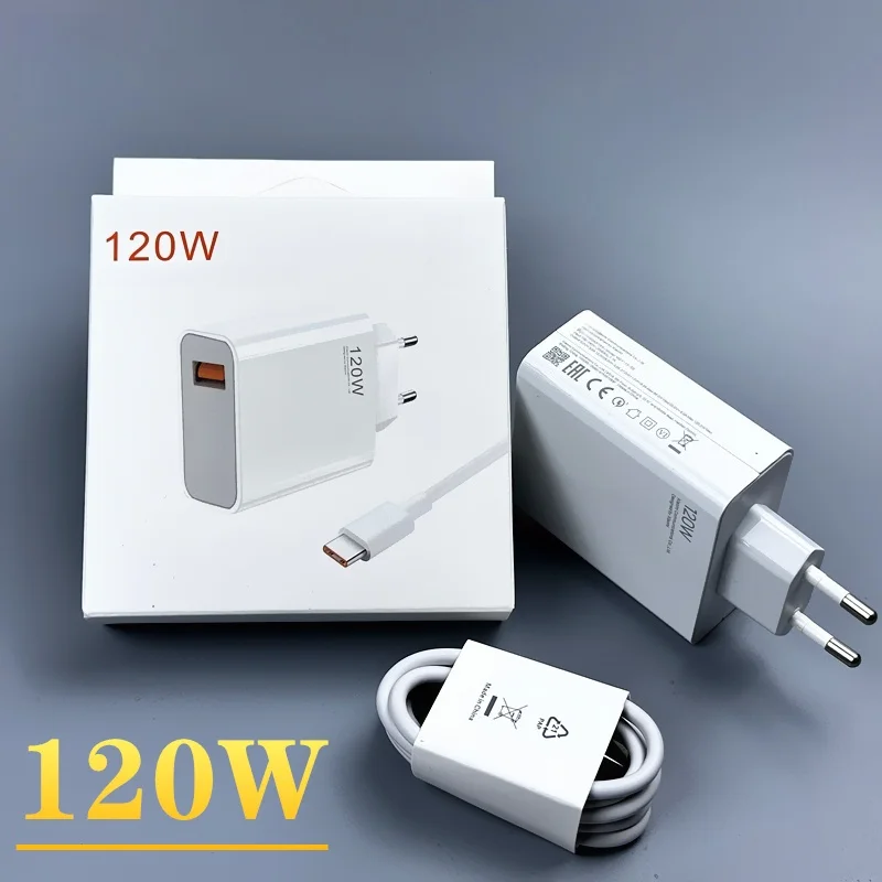 Chargeur Xiaomi 120W Chargeur rapide Charge rapide Alimentation Xiaomi 10 Redmi K30 Pro/10X Pro Ordinateur portable Air