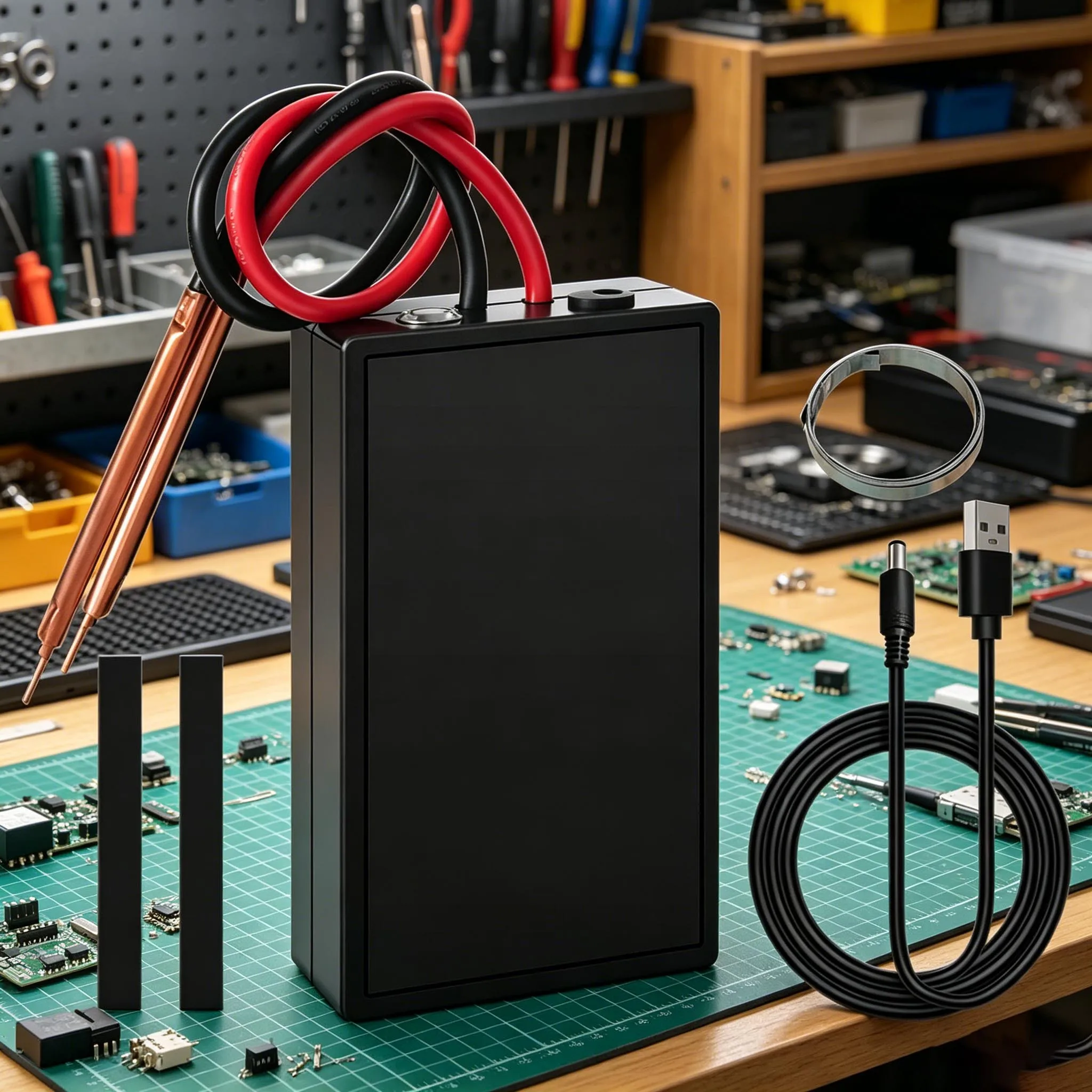 Handheld DIY Spot Welder Kit, 6 Gears Adjustable, Mini Energy Storage Welding Machine for 18650 Battery Pack Repair