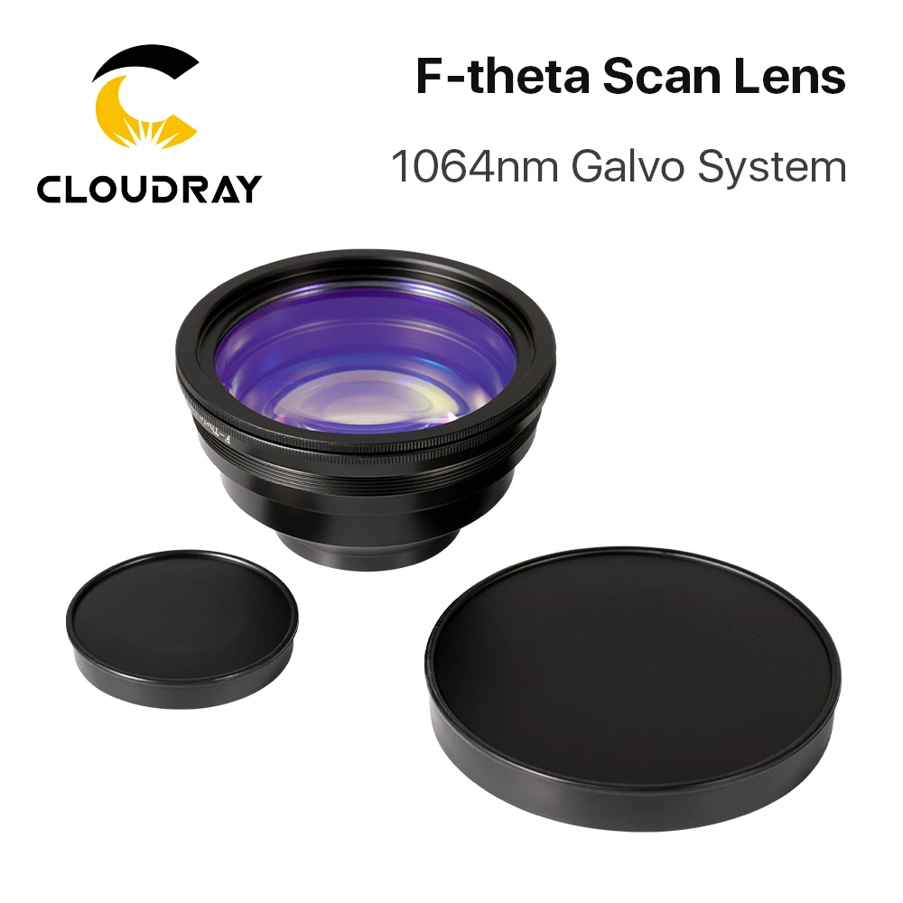 F-theta Scan Lens para YAG Optical Fiber, Field Lens, Laser Marking Machine Parts, 1064nm, 50x50-300x300mm, F63-420 mm