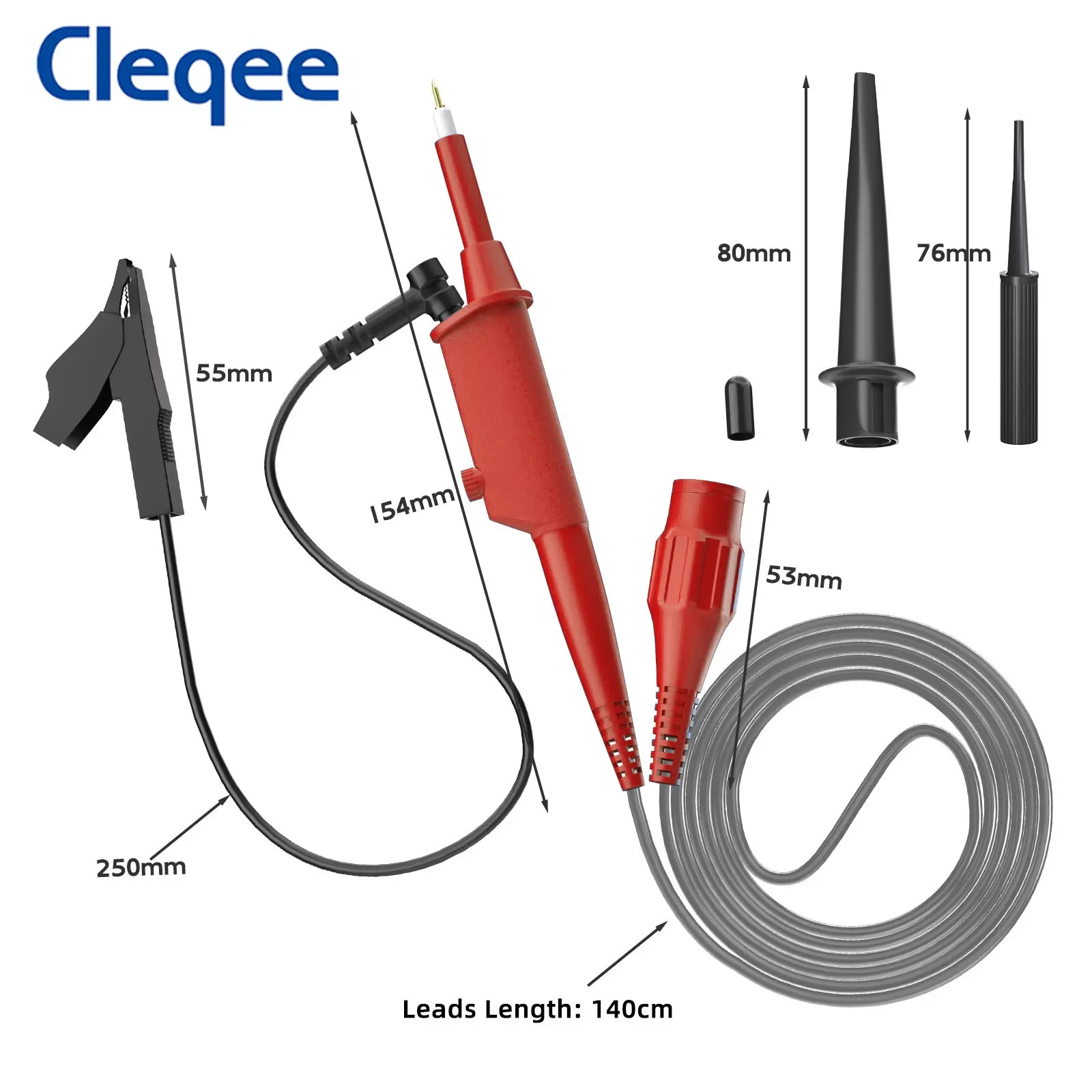 Cleqee P2301C  300MHz Oscilloscope Probe 100:1 High Voltage 5KV Safety BNC Connector Plug For Digital Oscilloscope