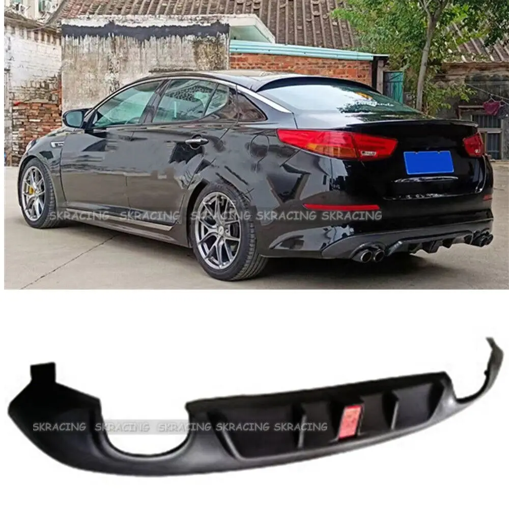 Fits KIA 2014-2015 Optima K5 Unpainted ABS Rear Bumper Diffuser Spoiler Lip Body kit