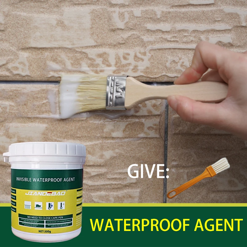 Invisible Waterproof Coating Sealant Agent Wall Leak Repair Material Invisible Glue For Roof Leakage Crack Seepage 300g