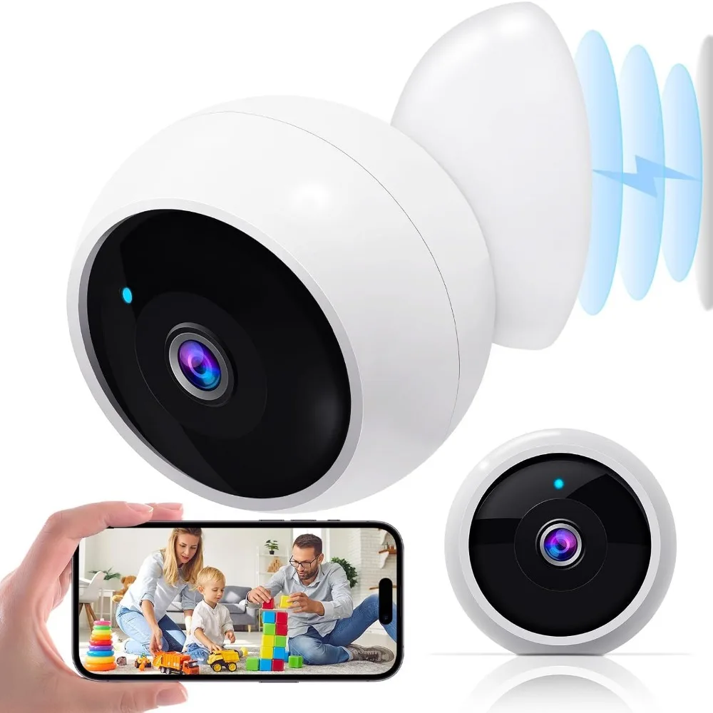 Wireless Outdoor Magnetic Security Cameras: Smart Indoor 2K WiFi Surveillance with Long Battery Life and AI Motion Detection