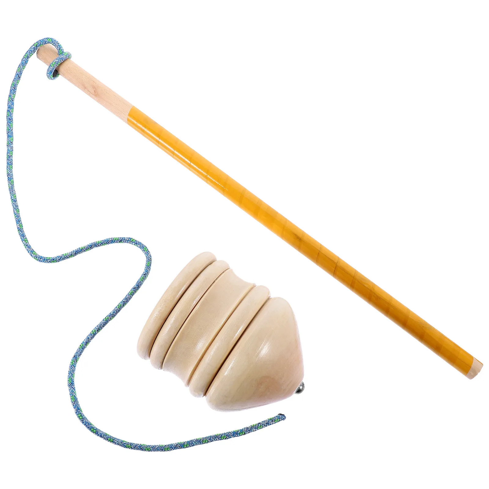 Wooden Gyroscope Peg-Top Apricot Wood 10cm Beige DIY Spinning Tops for Kids Birthday Party Favor Fine Motor Skill