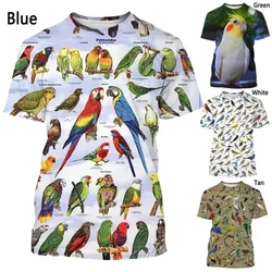 New Fashion 3D Printed Insect Bird T-shirt Short Sleeve Men's And Women's Summer Casual Tee Top Personality Oversized Men Tshirt