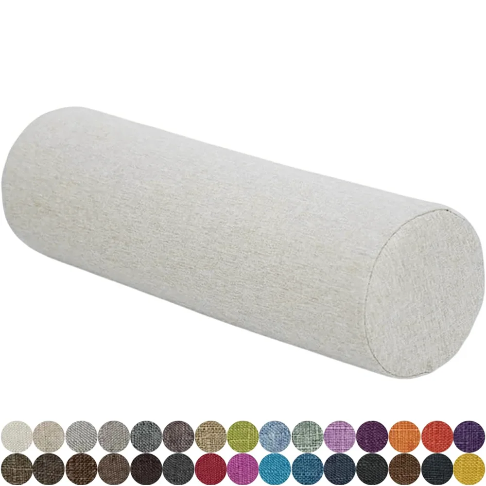 

Custom Long Sofa Pillow Backrest Bay Window Cushions High-Density Cylinder Bolster Head Back and Legs Washable Body Pillow
