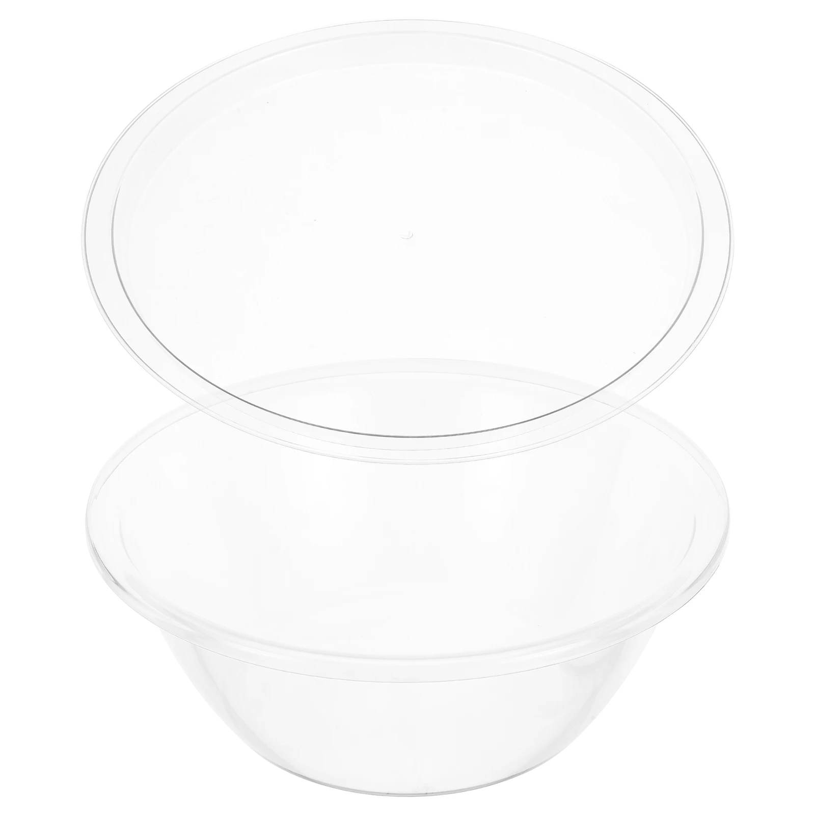 

Large Capacity Nonstick Transparent Deep Mixing Bowl Lid Dishwasher Safe Pet Material Multi Purpose Salad Soup Storage