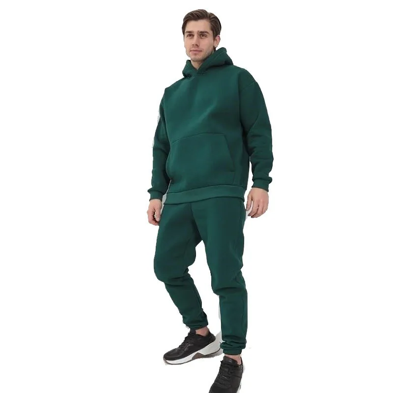 Unisex Fall Winter Hoodie Tracksuit Set Casual Athletic Wear for Men Women