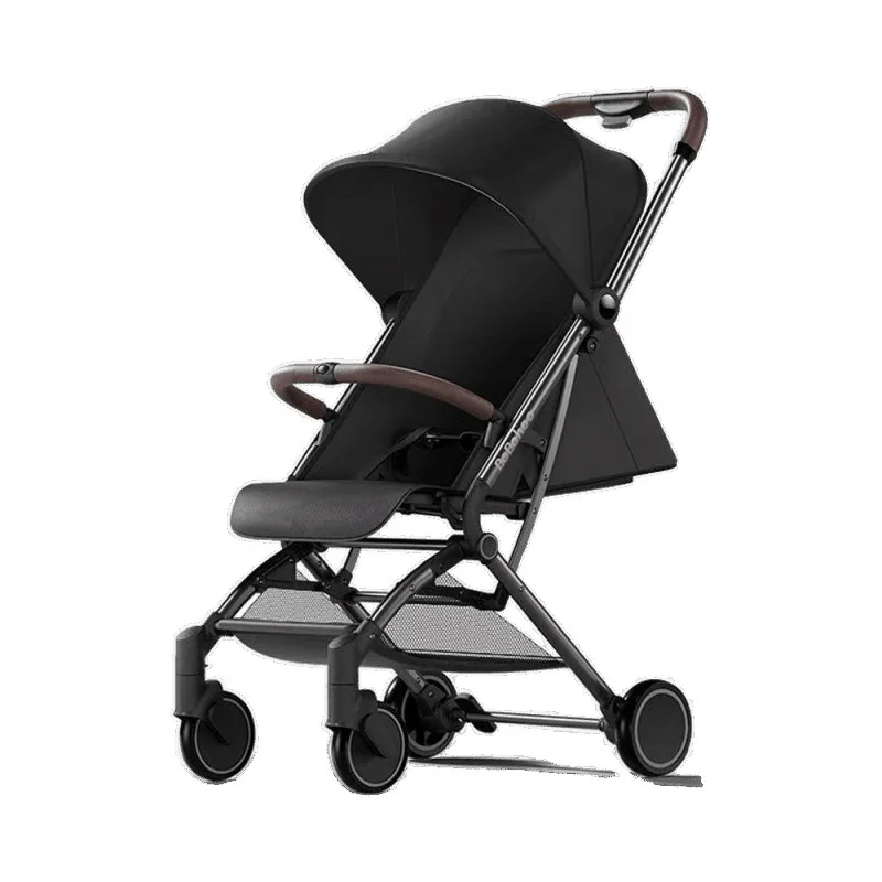 عربة أطفال بجيب من بيبيهو، خفيفة الوزن وقابلة للطي، يمكن الجلوس أو الاستلقاء لتنزه الأطفال، مثالية للرضع