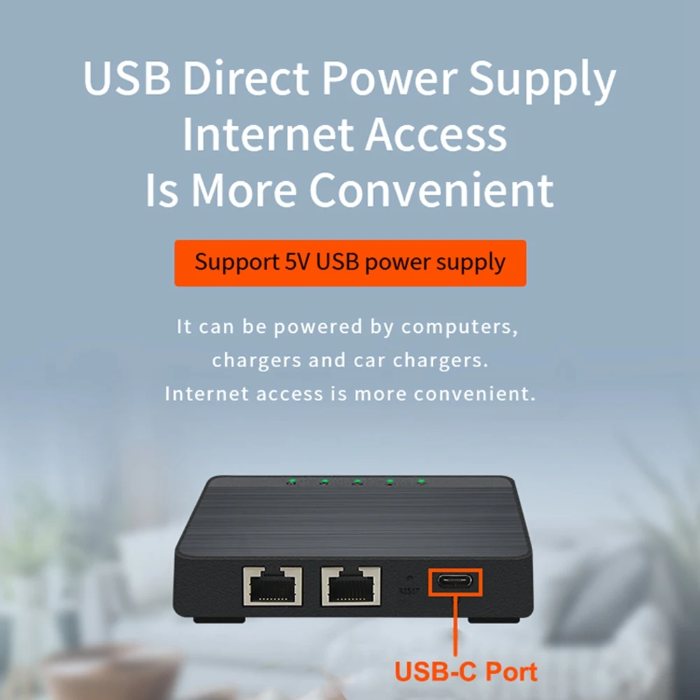 4G LTE Internet Router with Sim Card Slot Unlocked Mobile Hotspot Modem WiFi TypeC Port 300Mbps Wireless Lan