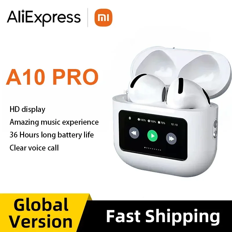 

XIAOMI TWS Wireless Earphone A10 Pro ENC Noise Canceling Bluetooth5.4 Headphone Touch Screen HiFi Stereo Headset For Android iOS