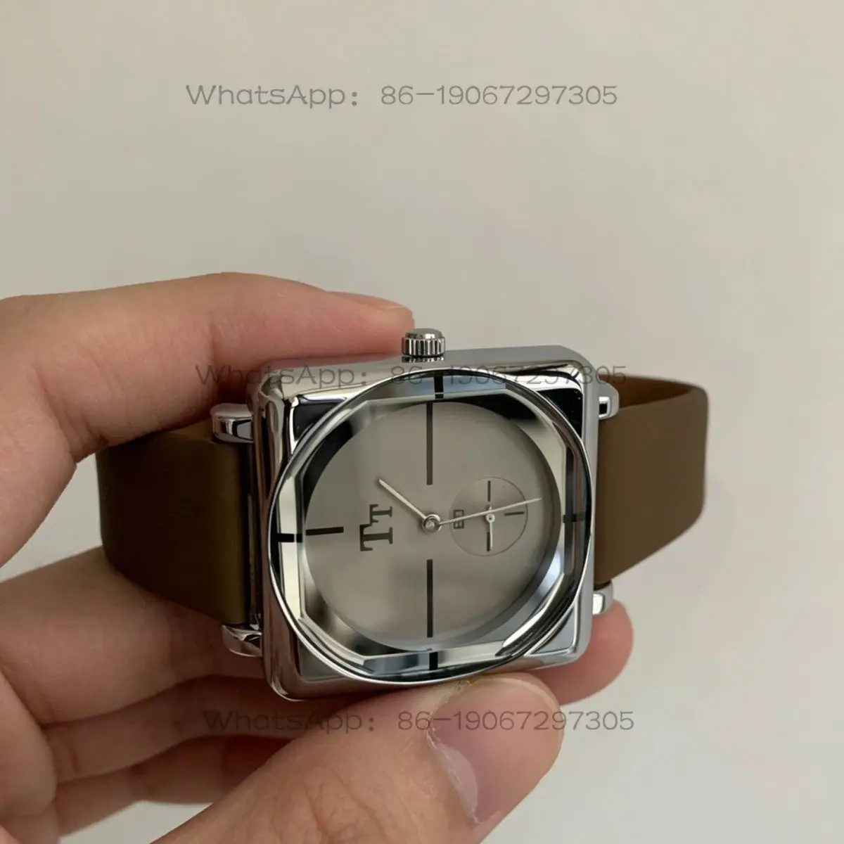 PEIYING retro classic white temperament silver gray exquisite square high-end fashion quartz women's watch view 2