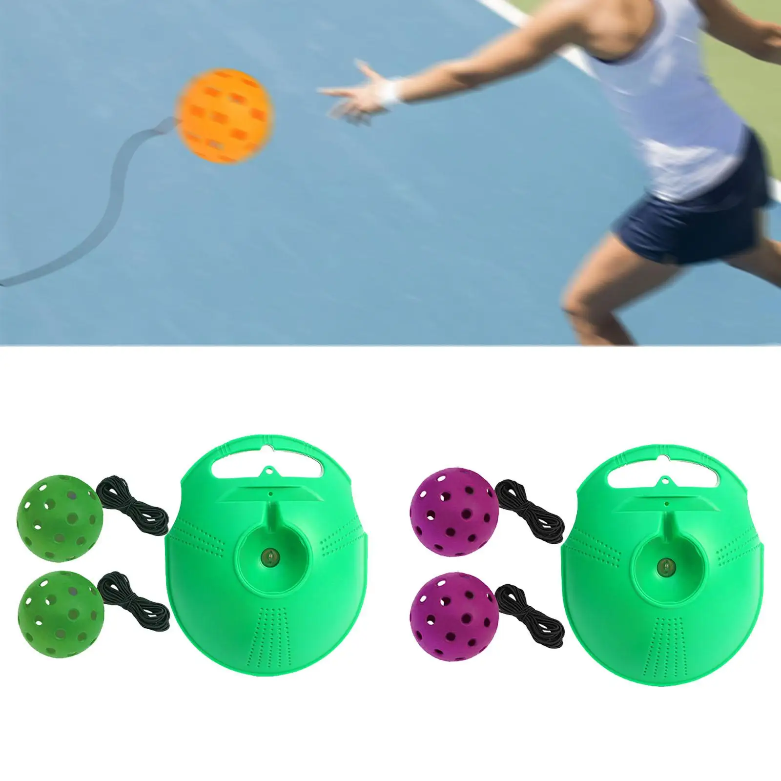 Тренажер для пиклбола Самостоятельная тренировка Pickleball Solo Equipment Практичный инструмент для тренировки пиклбола с мячом для пиклбола для занятий спортом