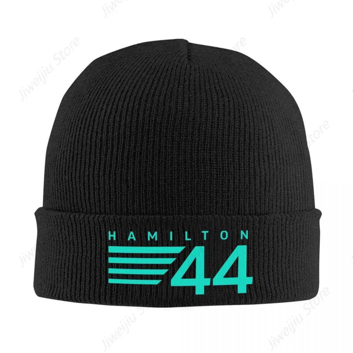 Lewis Hamilton 44 - F1 Warm Knitted Cap Fashion Bonnet Hat Autumn Winter Outdoor Beanies Hats for Unisex Adult