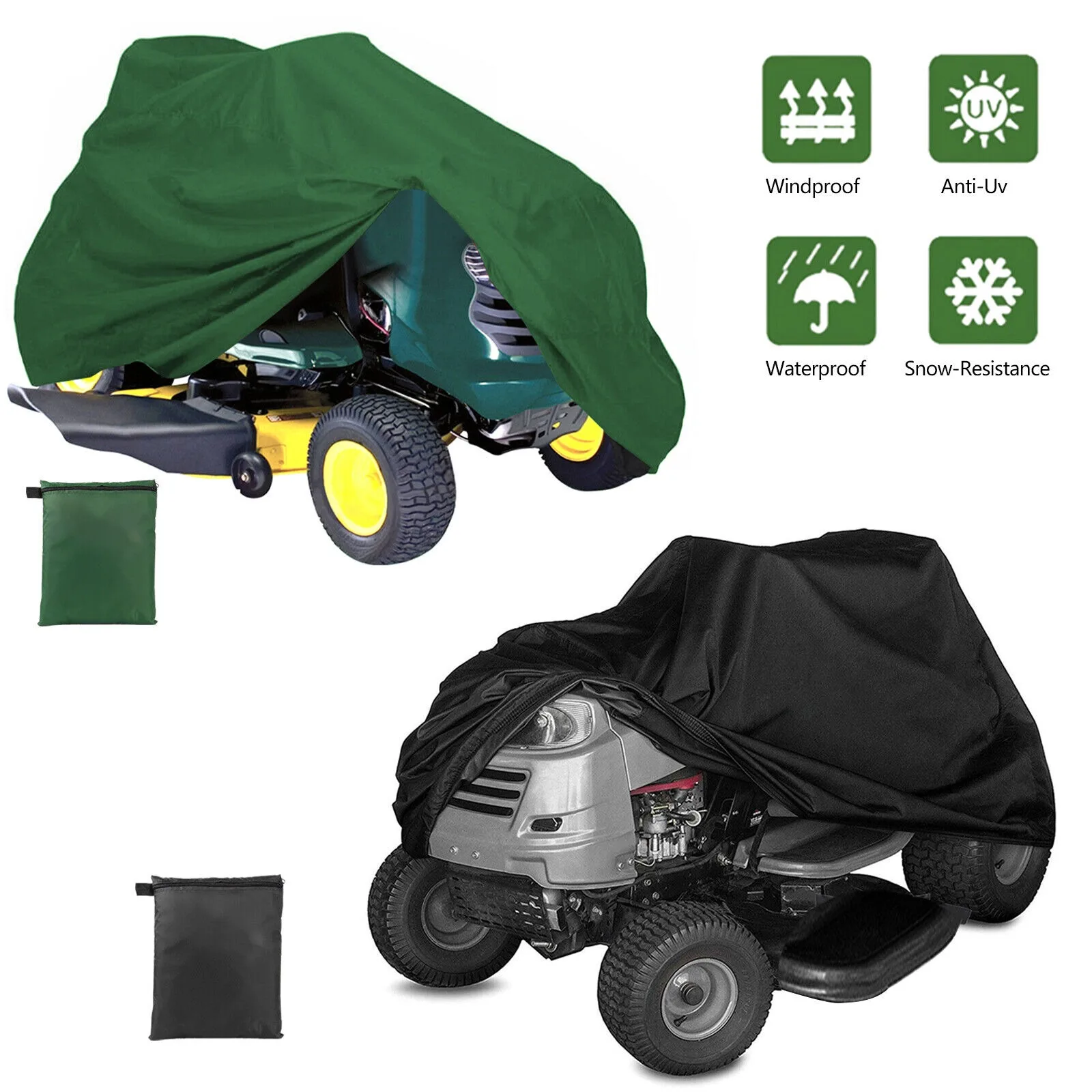 

US Waterproof Lawn Mower Cover, Tractor Cover, 420D UV Protection, Heavy Duty