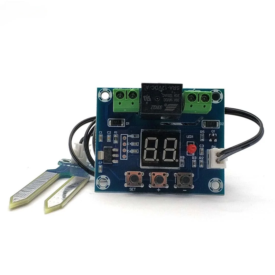 XH-M214 12V Soil Humidity Sensor Controller Irrigation System Automatic Watering Module Digital Display
