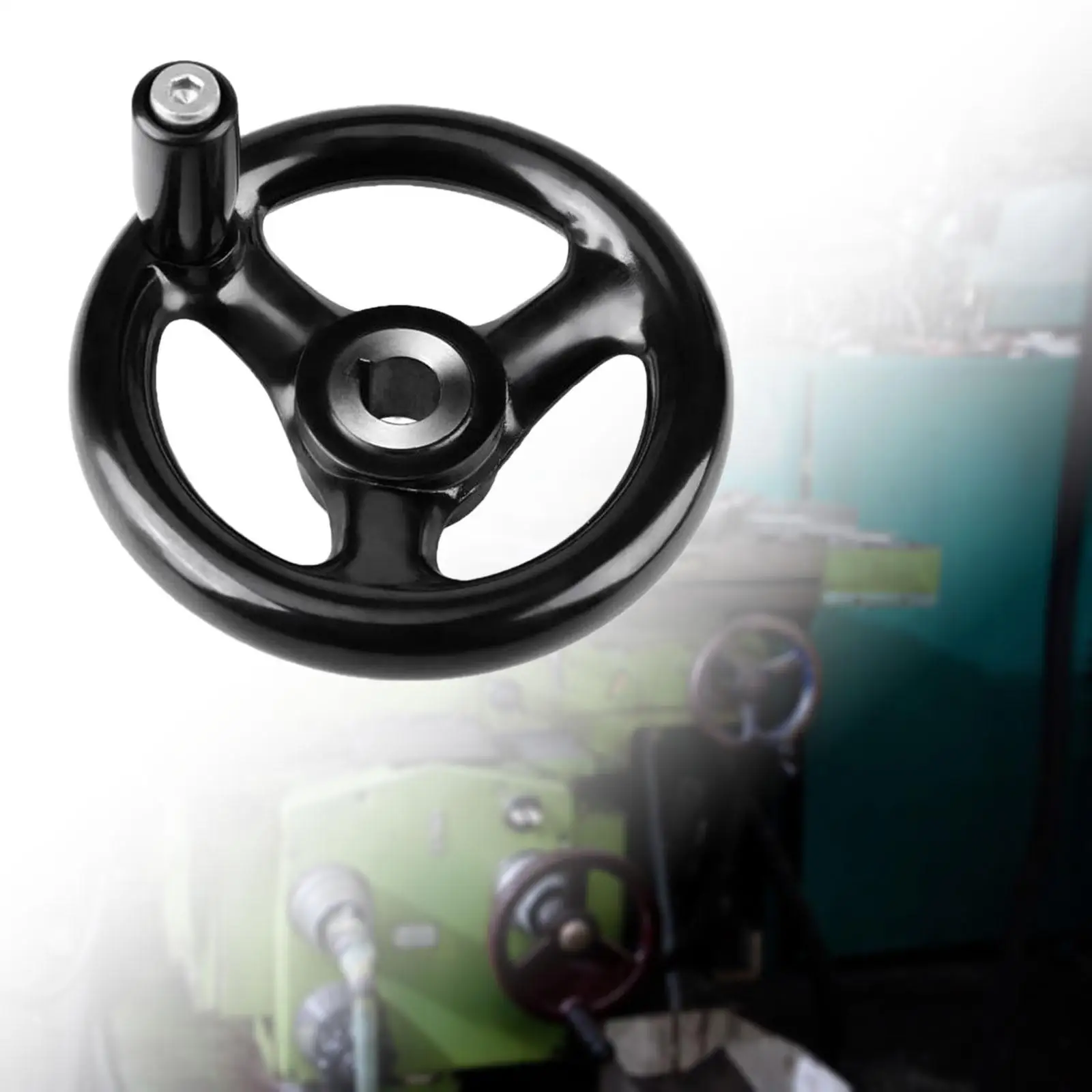 Round Hand Wheel Professional 3 Spoke Handwheel for Lathe Grinder Drillpress