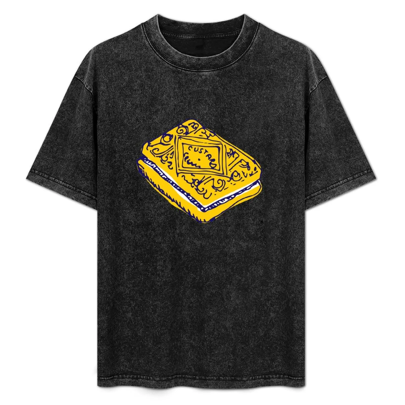 

Custard Cream Biscuit T-Shirt Clothing plain t shirt for men