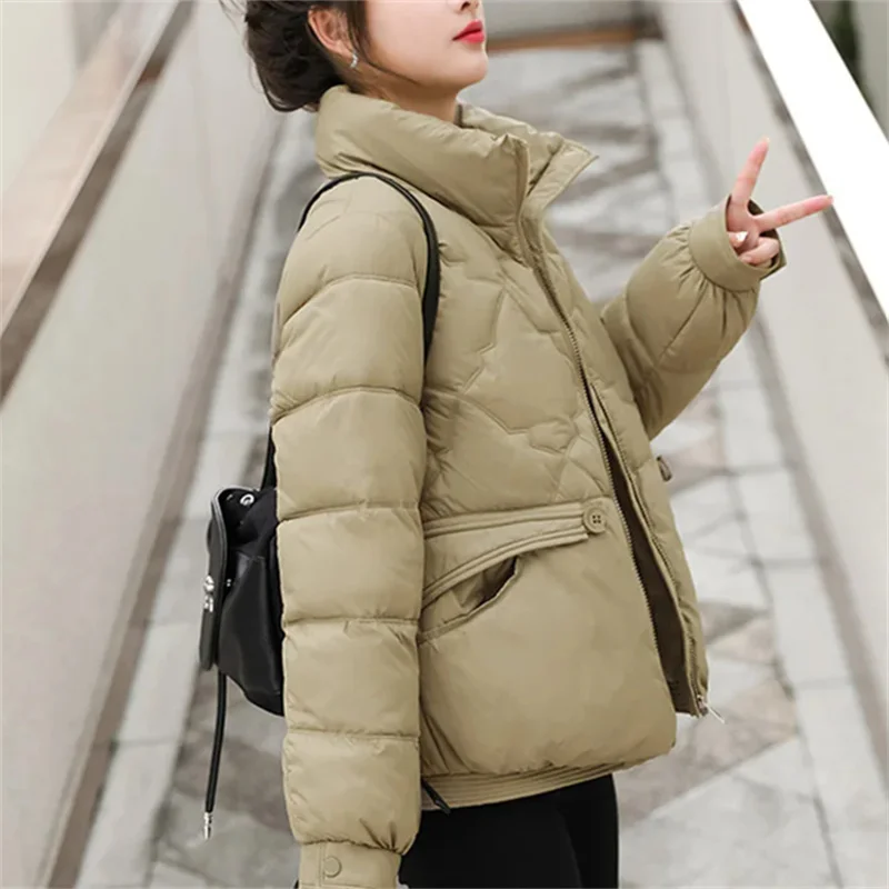 

Autumn Winter Women Jacket Coats Parkas Female Down Cotton Overcoat Thick Warm Jackets Windproof Casual Student Coat Outerwear