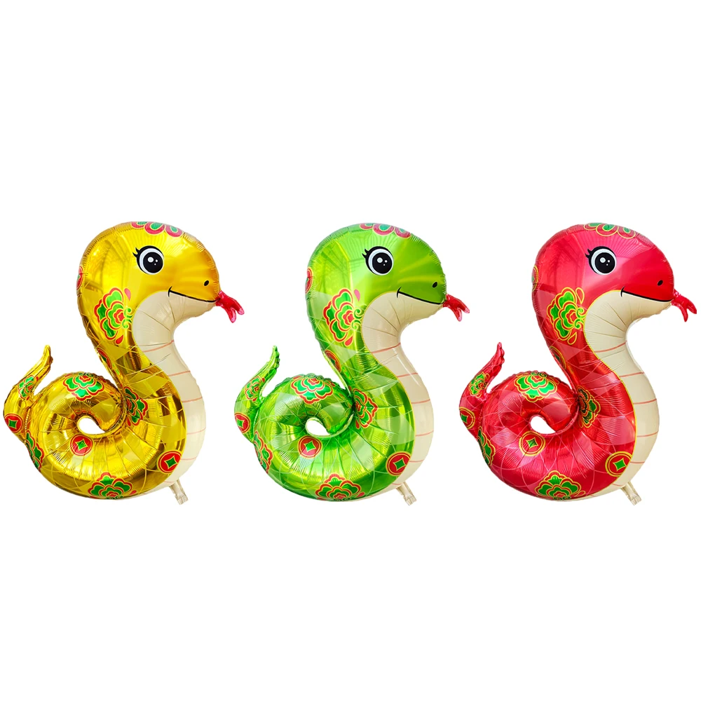 Chinese Snake Balloons 2025 Zodiac Chinese New Year Kids Gift Balloon Party Decoration Home Decor